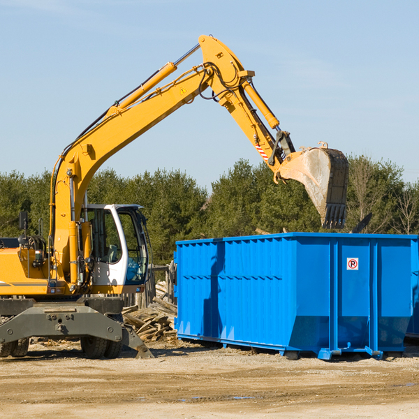 can i choose the location where the residential dumpster will be placed in Hoffmeister New York